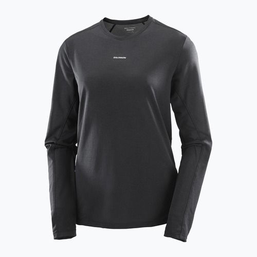 Лонгслів для бігу жіночий Salomon SHAKEout Core deep black
