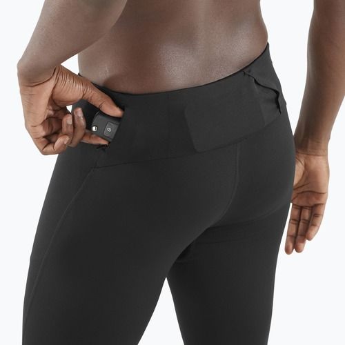 Легінси для бігу чоловічі Salomon SHAKEout Core deep black