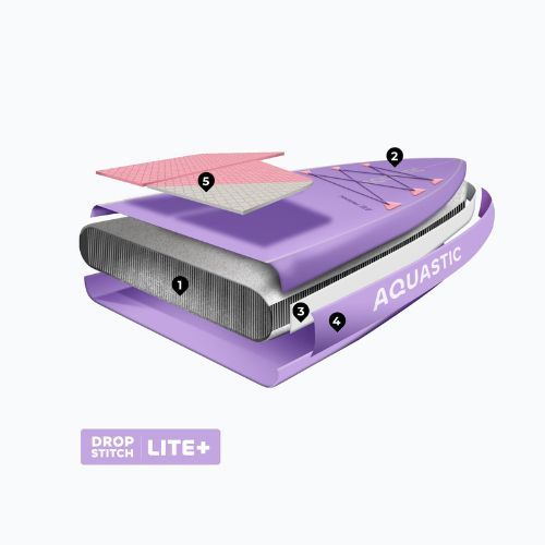 Набір дошка SUP надувна AQUASTIC Touring 11'6" purple