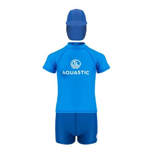 Комплект для плавання дитячий AQUASTIC UV 50+ UPF Marimo JRB синій/блакитний