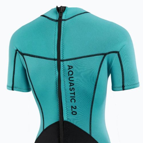 Гідрокостюм жіночий AQUASTIC Wavey WMNS 2 мм чорний/м'ятний