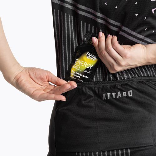 Жіноча велофутболка ATTABO Tevi WMNS чорна/рожева