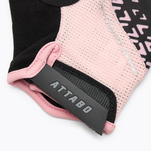 Рукавички велосипедні жіночі ATTABO Vito WMNS gel shock proof рожевий/чорний