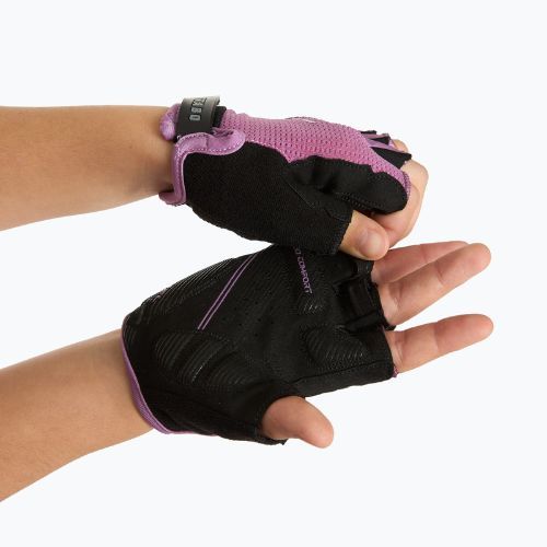 Рукавички велосипедні дитячі ATTABO Vito JRG gel shock proof рожевий/чорний