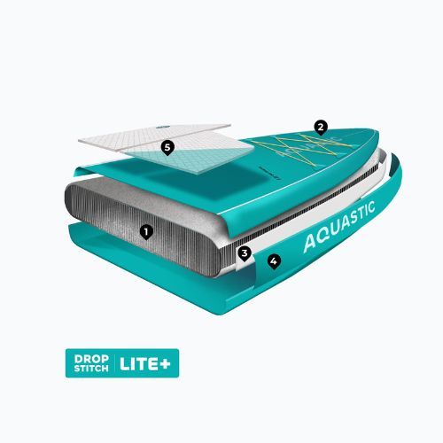 Дошка SUP AQUASTIC Touring 12'6" зелений