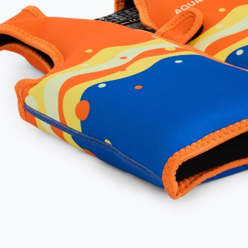Жилет страхувальний AQUASTIC Junior помаранчевий/блакитний