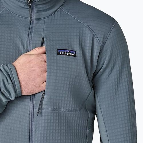 Кофта флісова чоловіча Patagonia R1 Hybrid utility blue