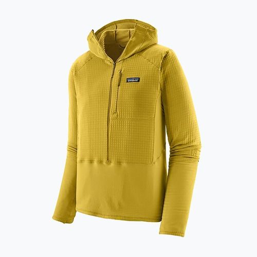 Чоловіча софтшелл куртка Patagonia R1 Hybrid Pullover Hoodie з капюшоном, комплект зелений