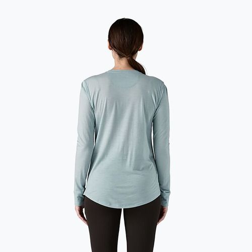 Лонгслів жіночий Patagonia Cap Cool Merino Blend Graphic strata stripe: thermal blue