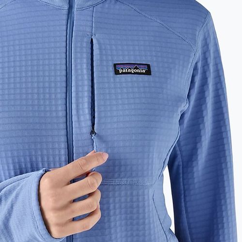 Жіноча софтшелл-куртка Patagonia R1 Hybrid Pullover Hoody темно-синього кольору