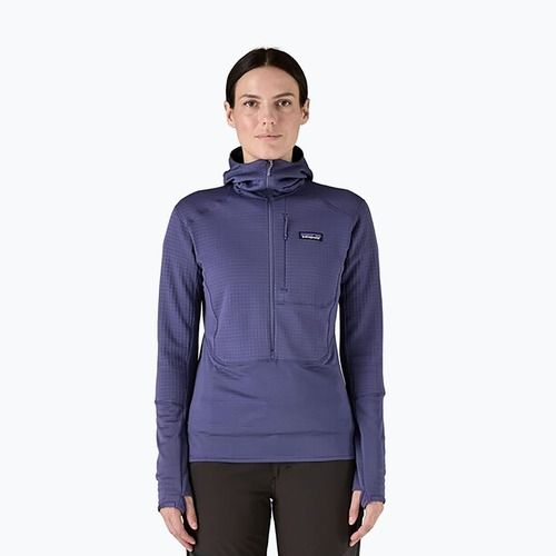 Жіноча софтшелл куртка Patagonia R1 Hybrid Pullover Hoody solstice фіолетовий
