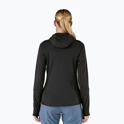 Жіноча софтшелл куртка Patagonia R1 Hybrid Pullover Hoody чорний