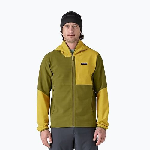 Кофта чоловіча Patagonia R1 TechFace Hoody graze green