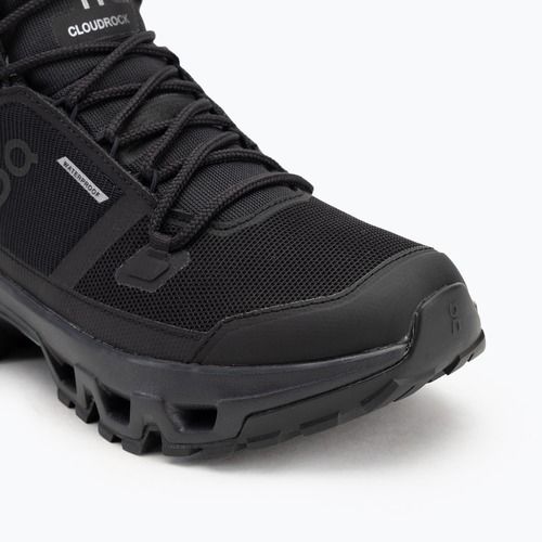 Черевики чоловічі On Cloudrock Mid Waterproof black/black