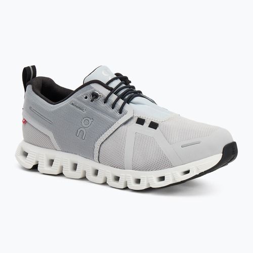 Кросівки для бігу жіночі On Cloud 5 Waterproof glacier/white
