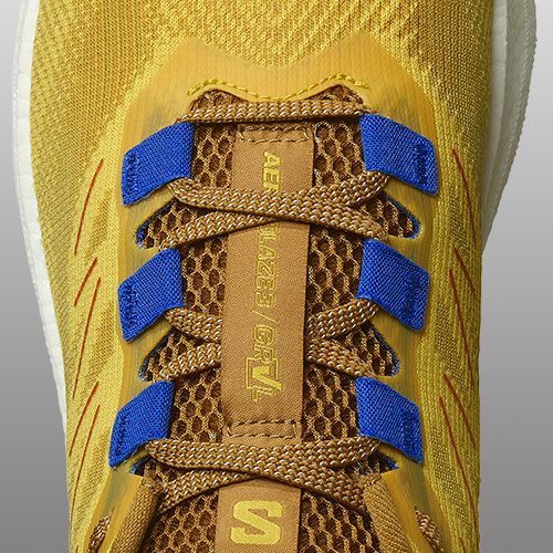 Кросівки для бігу чоловічі Salomon Aero Blaze 3 GRVL spicy mustard/vanilla ice/nautical blue