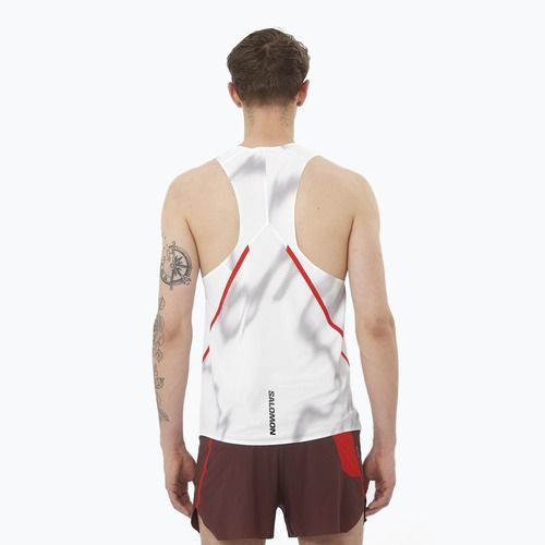 Топ для бігу чоловіча Salomon S/Lab Speed Singlet white / andorra