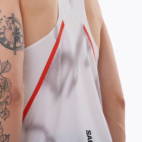 Топ для бігу чоловіча Salomon S/Lab Speed Singlet white / andorra