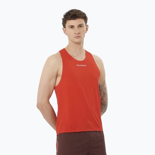 Топ для бігу чоловіча Salomon S/Lab Speed Singlet flery red