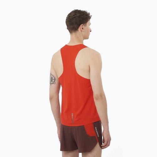 Топ для бігу чоловіча Salomon S/Lab Speed Singlet flery red