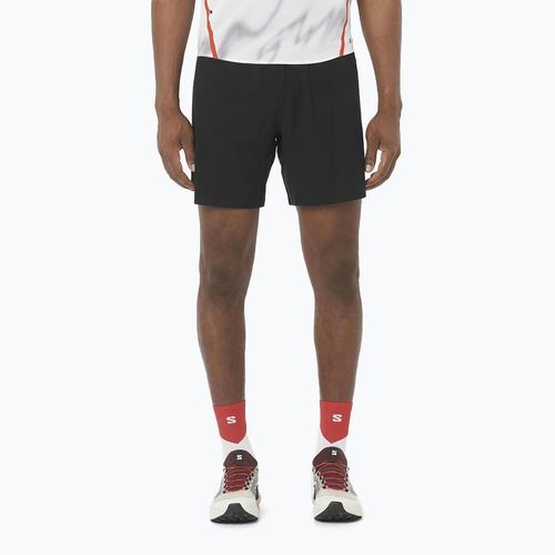 Шорти для бігу чоловічі Salomon S/Lab Speed Spl 7" deep black / fiery red