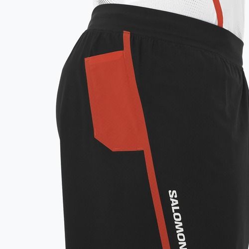 Шорти для бігу чоловічі Salomon S/Lab Speed Spl 7" deep black / fiery red