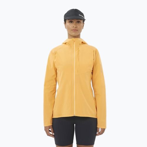 Куртка для бігу жіноча Salomon Bonatti Trail warm apricot