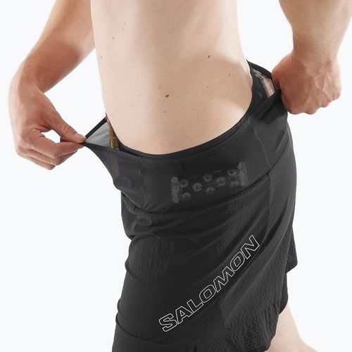 Шорти для бігу чоловічі Salomon Sense 2IN1 deep black