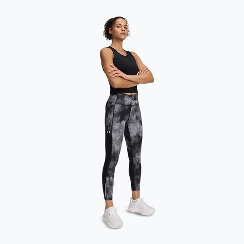 Легінси для бігу жіночі Under Armour Launch Printed Ankle black/reflective