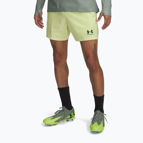 Шорти футбольні чоловічі Under Armour Challenger Pro Woven sonic yellow / black