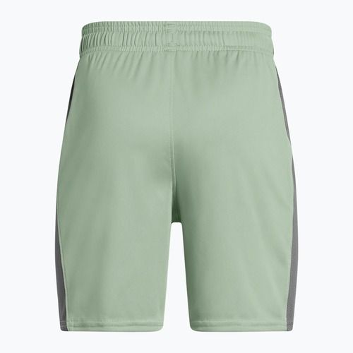 Шорти футбольні дитячі Under Armour Challenger Knit silica green / castlerock / white