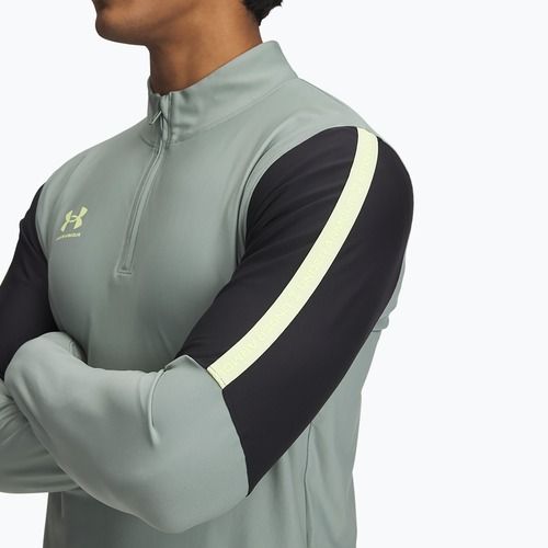 Кофта футбольна чоловіча Under Armour Challenger Pro 1/4 Zip silica green / black / sonic yellow