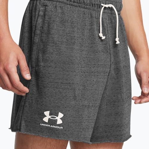 Шорти чоловічі Under Armour Rival Terry 6in castlerock/onyx white