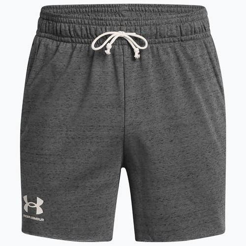 Шорти чоловічі Under Armour Rival Terry 6in castlerock/onyx white