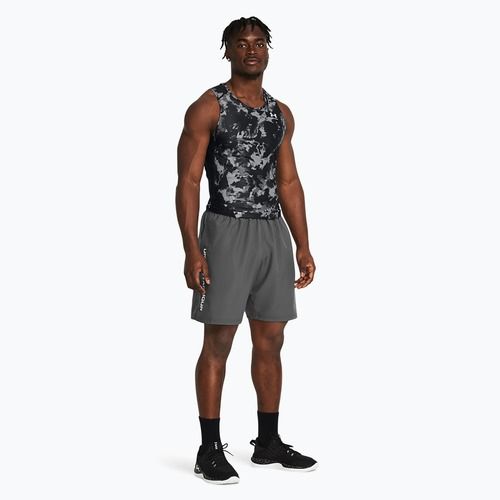 Шорти для тренувань чоловічі Under Armour Woven Wordmark castlerock/white
