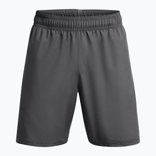 Шорти для тренувань чоловічі Under Armour Woven Wordmark castlerock/white