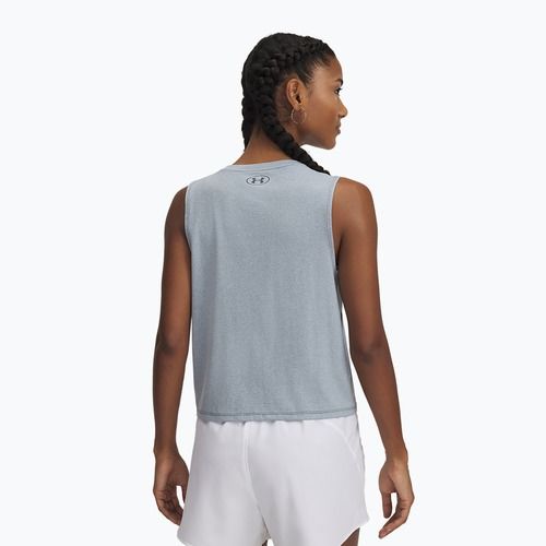Top для тренувань жіночий Under Armour Rush Energy Crop Tank downpour gray/downpour gray