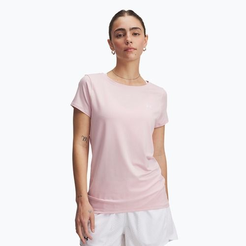 Футболка для тренувань жіноча Under Armour HG Armour prime pink/white