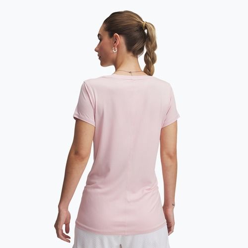 Футболка для тренувань жіноча Under Armour HG Armour prime pink/white