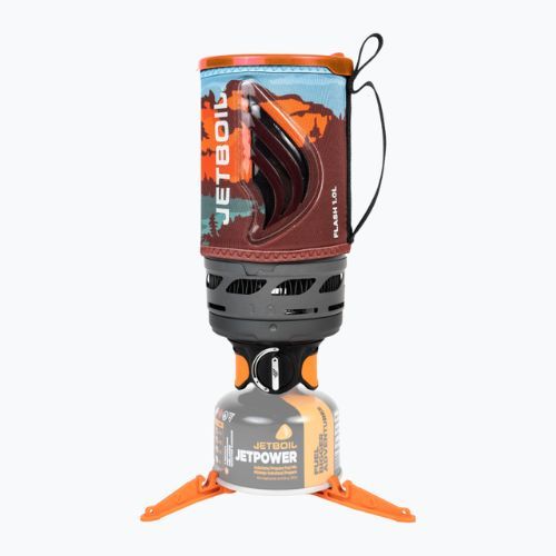 Туристична плита Jetboil New Flash Personal Cooking System з гірським ландшафтом