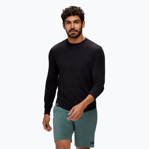 Лонгслів для бігу чоловічий HOKA Essential LS Tee black