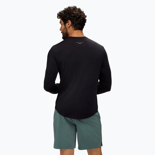 Лонгслів для бігу чоловічий HOKA Essential LS Tee black