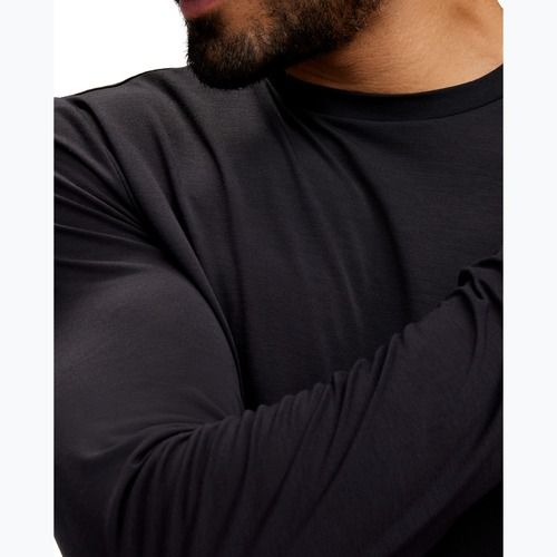 Лонгслів для бігу чоловічий HOKA Essential LS Tee black