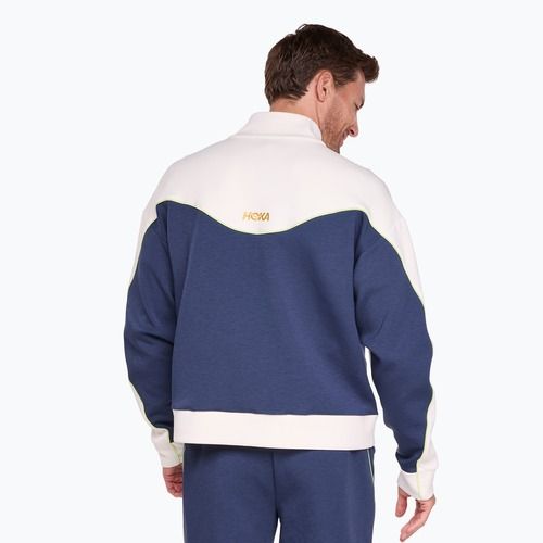 Куртка для бігу чоловіча HOKA Kaitoro Knit alabaster / versity navy
