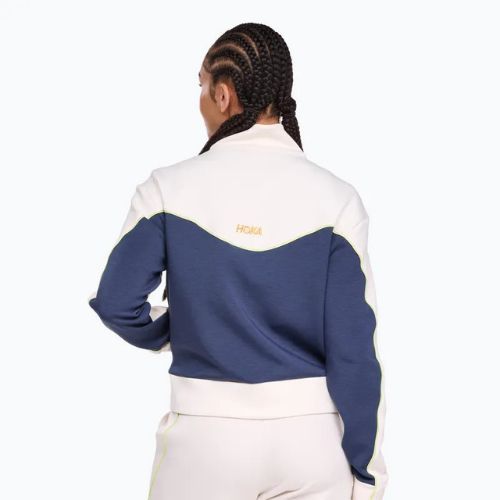 Куртка для бігу жіноча HOKA Kaitoro Knit alabaster / varsity navy