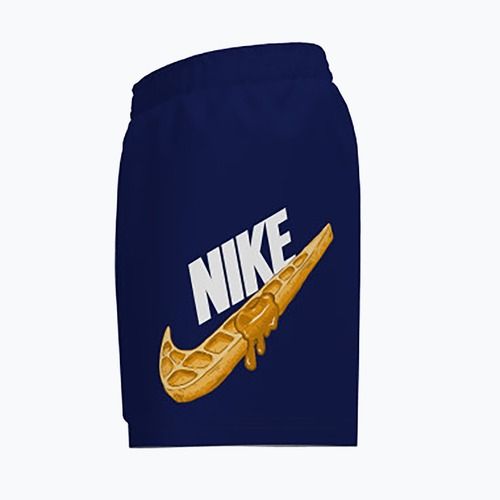 Шорти для плавання дитячі Nike Swoosh Waffle 4" Volley midnight navy
