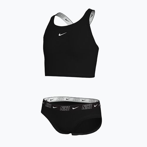 Купальник роздільний дитячий Nike Logo Tape Crossback Midkini black