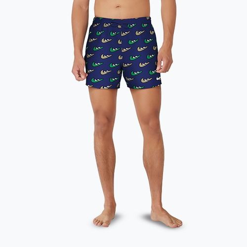 Шорти для плавання чоловічі Nike Multi Print 5" Volley midnight navy