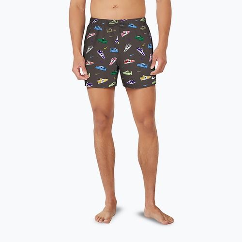 Шорти для плавання чоловічі Nike Multi Print 5" Volley baroque brown