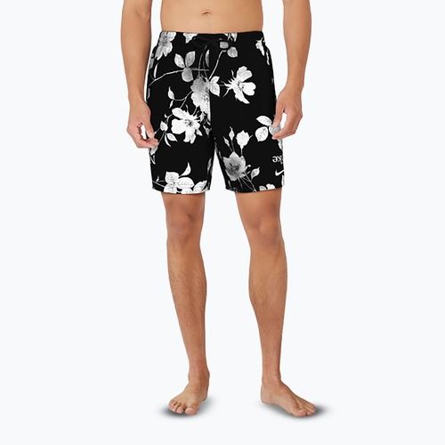 Шорти для плавання чоловічі Nike Fine Floral 7" Volley black